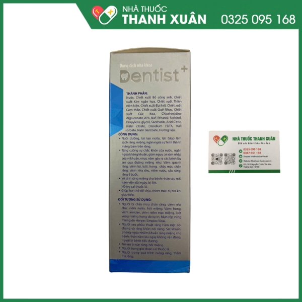 Dung dịch nha khoa Dentist giúp chắc lợi, răng bền
